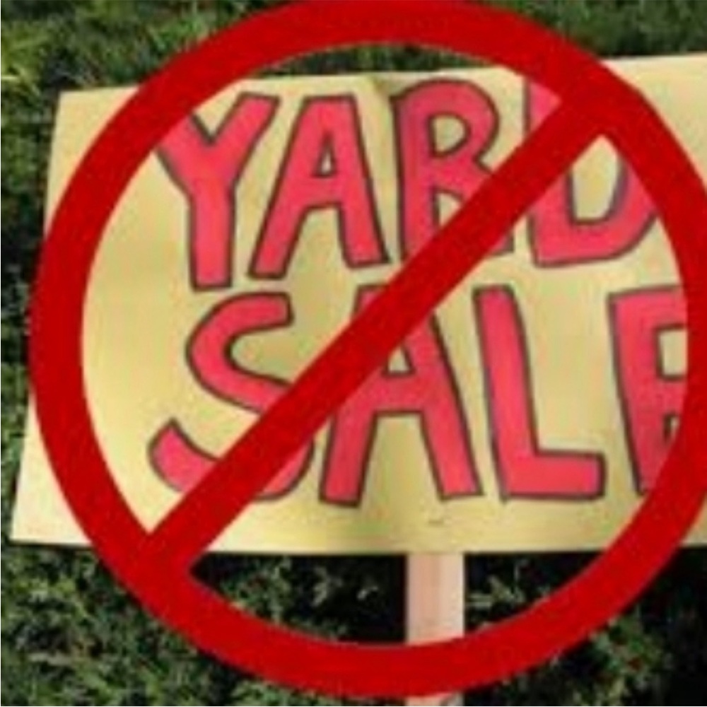 the yard sale signed, speaks for itself just a little humor